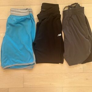 New Balance:OshKosh B'gosh Kids' Shorts - Blue, Black, and Gray 10-12